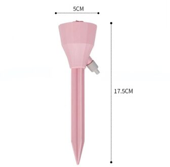 3Pcs Pp Bloem Automatische Sproeisysteem Apparaat Kamerplant Pot Druppelaar Irrigatie Goede Permeabiliteit Thuis Tuin Accessoires Roze