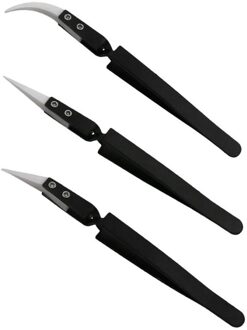 3Pcs Professionele Praktische Duurzame Keramische Pincet Wees Elektronische Pincet Hittebestendige Tweezer