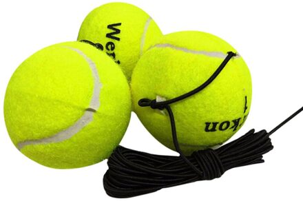 3Pcs Professionele Rubber Tennisbal Hoge Veerkracht Duurzaam Tennis Praktijk Bal Voor School Club Concurrentie Training Oefeningen