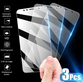 3Pcs Protective Glass For Huawei Y6P Y8P Y7P Y5P Tempered Glass on For Huawei Y9 Y7 Y6 Y5 2018 2019 Y9S Y8S Y7S Y6S Glass Film