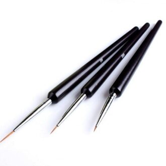 3Pcs Puntjes Schilderij Tekening Uv Gel Liner Polish Brush Tool Nail Art Pen Stylo Nagels Arte Pour Les Ongles puntjes Marbleizing