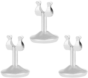 3Pcs Roestvrijstalen Menu Stand Draagbare Tafel Nummer Houder Menu Plaats Houder Maaltijd Kaarthouder Voor Restaurant