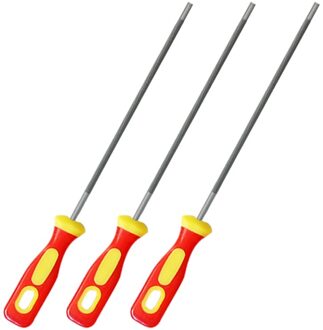 3Pcs Ronde Hoge Carbon Staal Slijpen Kettingzaag Zaagketting Bestanden Puntenslijper E7CB 4.0mm