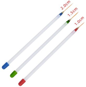 3Pcs Roze Rij Puntjes Dot Builder Platte Schilderij Kristal Carving Uv Gel Nail Art Acryl Polish Tips Pen Borstel manicure Tools Set wit