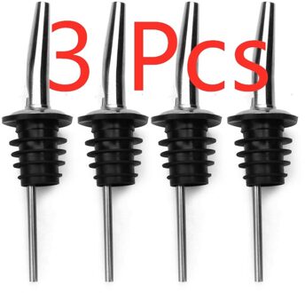 3Pcs Rvs Wijn Liquor Schenker Wijn Fles Schenker Stopper Olie Fles Schenker Stopper Keuken Gereedschap Bar Accessoires