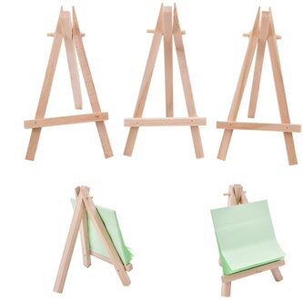 3Pcs Schilderen Ezels Mini Artist Houten Schildersezel Houten Bruiloft Tafel Card Stand Display Houder Voor Party Decoratie 12.5*7Cm