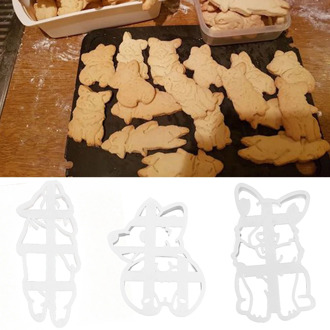 3Pcs/Set Cookie Cutters Mold Cute Corgi Dog Shaped Biscuit Cutter Mold Household DIY Cookie Cutter Mold Kitchen Accessories