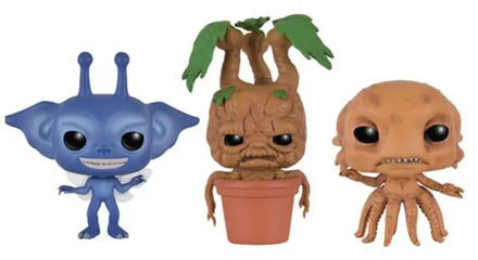 3pcs/set cornish pixie,Mandrake & Grindylow Figure Collection Vinyl Doll Model Toys