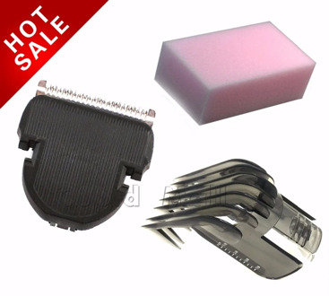 3pcs/set HAIR CLIPPER COMB + Hair Trimmer Cutter + sponge For philips QC5125 QC5130 QC5135 QC5105 QC5105 QC5115 QC5155 QC5120