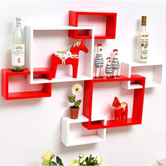 3pcs/set Korea style wooden wall shelf wall clapboard decoration Children's room toy display stand livingroom home decor