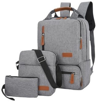 3Pcs/Set Laptop Backpack Shoulder Bag Travel Business Causal Backpack