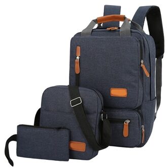 3Pcs/Set Laptop Backpack Shoulder Bag Travel Business Causal Backpack