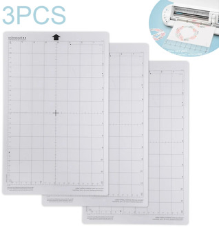 3pcs/set Replacement Cutting Mat Transparent Adhesive Mat Pad With Measuring Grid For Silhouette Cameo Plotter Machine