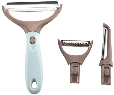 3pcs Set Slicer Shredder Dunschiller Julienne Cutter Dunschiller Set Rvs Professionele Groente Fruit Dunschiller Set Keuken Gereedschap