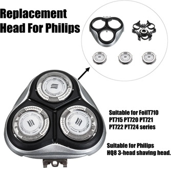3pcs Shaver R azor Blades Heads Replacement Shaving Foil Blade For Philips HQ8 HQ7180 HQ7140HQ8 HQ7180 HQ7140 HQ6090 HQ6075