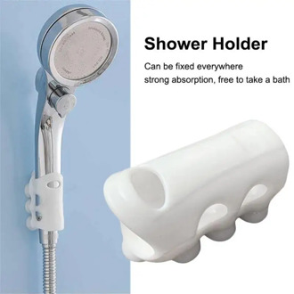 3pcs Shower Head Holder suction cup Reusable Durable Removable Silicone Shower Handheld Bathroom Tool Wall Rack Stand dropship
