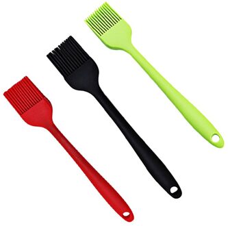 3Pcs Silicagel Borstel Hoge Temperatuur Bakken Barbecue Borstel Bakken Tools Gebak Bbq Bedruipen Siliconen Olie Borstel F