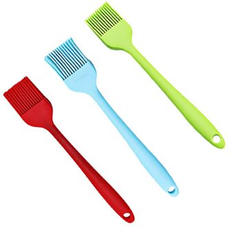 3Pcs Silicagel Borstel Hoge Temperatuur Bakken Barbecue Borstel Bakken Tools Gebak Bbq Bedruipen Siliconen Olie Borstel