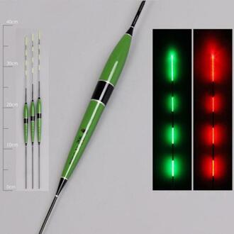 3PCS Smart Fishing Float Night Lichtgevende Led Licht Herinneren Hoge Gevoeligheid Alarm Fish Bite Kleur Veranderen Elektronische Boei Groen