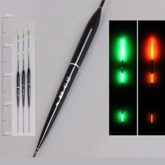 3PCS Smart Fishing Float Night Lichtgevende Led Licht Herinneren Hoge Gevoeligheid Alarm Fish Bite Kleur Veranderen Elektronische Boei zwart