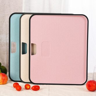 3Pcs Snijplank Tarwe Stro Antislip Snijplank Huishouden Keuken Chef Tool Vaatwasmachinebestendig Antislip duurzaam Accessoire g 3stk