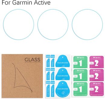 3Pcs Soft Clear Tpu Beschermende Film Guard Bescherming Voor Garmin Venu Smart Horloge Full Screen Protector Cover Anti-vingerafdrukken For Garmin Active