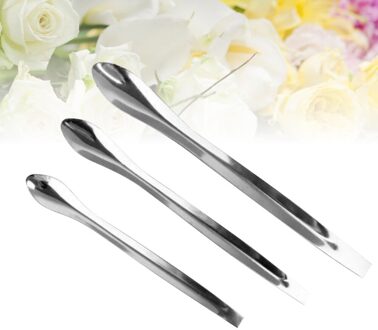 3PCS Stainless Steel Makeup Spatulas Lipstick Powder Subpackaging Spoon Cosmetic Scoop
