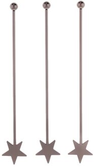 3Pcs Star Rvs Roerstokjes 15.5Cm/6.1 ''Lengte Bar Drank Tool