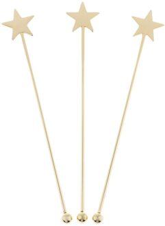 3Pcs Star Rvs Roerstokjes 15.5Cm/6.1 ''Lengte Bar Drank Tool