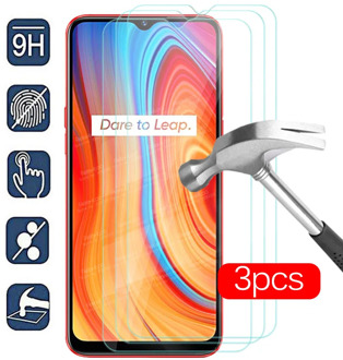 3pcs tempered Glass For oppo realme c3 Glass screen protector on realmec3 real me c 3 3c 6.5" safety armor phone protective Film