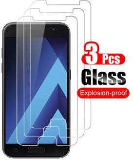 3Pcs Tempered Glass For Samsung Galaxy A5 2015 A500F 2016 A510F 2017 A520F Screen Protector Shield Protective Glass Film 9H