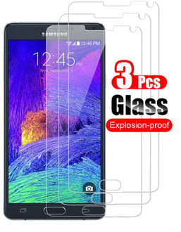3Pcs Tempered Glass For Samsung Galaxy Note 4 Screen Protector Guard Protective Film On For Samsung Note4 N9100 Glass Shield