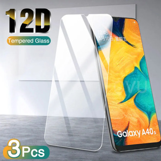3Pcs Tempered Glass on For Samsung Galaxy A50 A51 A70 A71 A80 A90 A60 A40 A30 A20E M30 M20 M10 Full Cover Screen Protector Glass