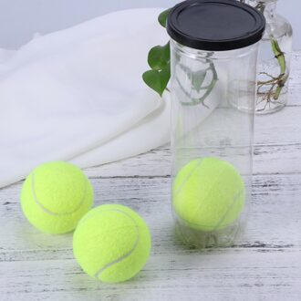 3Pcs Tennisballen Kan Praktijk Tennis Ballen Kampioenschap Regular Duty Tennis Honden Tennis Ballen (Geel)