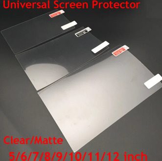 3pcs Universal 5/6/7/8/9/10/11/12inch Screen Protectors Clear/Matte Protective Film mobile Smart phone Tablet/Car GPS LCD/MP3 4