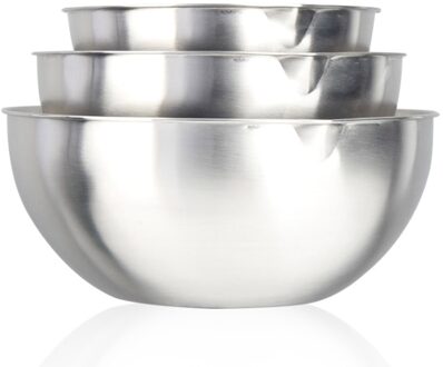 3Pcs Verdikte Rvs Wastafel Keuken Huishoudelijke Ronde Schotel Wastafel Keuken En Ei Geslagen Slakom