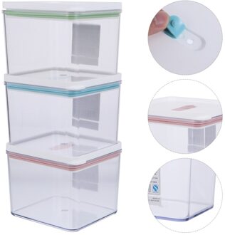 3Pcs Verse Doos Multipurpose Behoud Doos Groente Fruit Opbergdoos