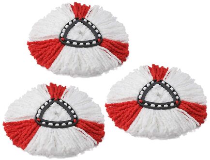3Pcs Vervanging Voor Vileda O-Ceder Mop Heads Refill Microvezel Spin 360 Roterende Vloer Hoofd