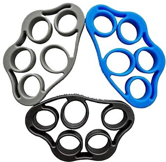 3Pcs Vinger Brancard Handgreep Strengthener Flexibele Siliconen Hand Extensor Exerciser Trainer Beste Voor Klimmen Grip