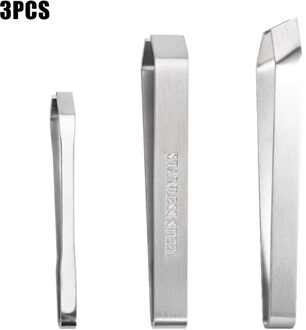 3Pcs Visgraten Pincet Rvs Platte En Slant Pincet Tang Remover Tool ND998