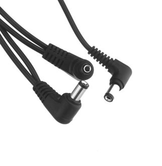 3Pcs-Vitoos 3 Manieren Elektrode Chain Harness Kabel Koperdraad Voor Gitaar Effecten Voeding Adapter Splitter zwart