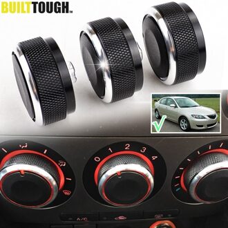 3Pcs Voor Mazda3 Mazda 3 M3 2003 Schakelaar Knop Knoppen Hitte Controle Knoppen Wijzerplaten Een/C Air Con Cover 2006 2005 2007 2004