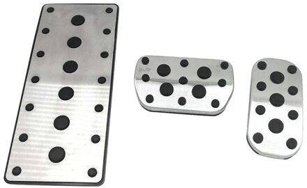 3Pcs Voor Toyota C-Hr Chr Izoa Corolla Rvs Auto Gaspedaal Rempedalen Cover Rest Pedalen
