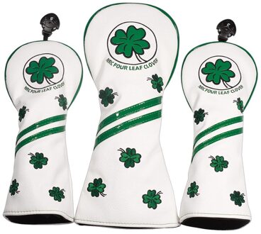 3Pcs Waterdichte Golf Club Head Cover Hybrid Ut Hout Driver Headcover