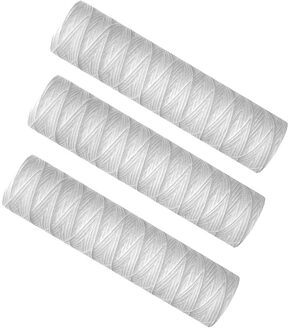 3Pcs Waterzuiveraar 10 Inch String Wond Filterpatroon 5 Micrometre Pp Katoen Filter Sedmient Filter