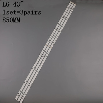 3pcs x 43 inch LED Backlight for LG 43uh619v 43UH610V 43UH6030 UF64 UHD_A 43LH5700 43LH60FHD HC430DGG-SLNX1 43UF6400 43LG61CH