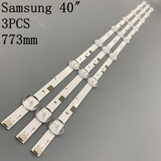 3pcs x LED Backlight Strips for Samsung UA40FK21EAJXXZ HG40ND460 ue40j5200 V5DN-395SM0-R2 LM41-00121X BN96- 37622A 8-LEDs 774mm