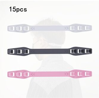 3Pcs Zachte Gezichtsmasker Oor Haken Gesp Verstelbare Oorpijn Ziektes Te Voorkomen Fixer Masker Oor Saver Verstelbare Anti-Slip Oor beschermende 15stk