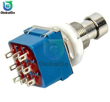 3PDT 9 Pin Latching Stomp Pedal Footswitch Foot Switches Guitar Effects