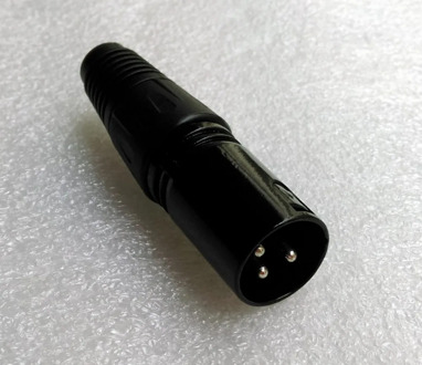3Pin black XLR connector Microphone connector MIC Adapter